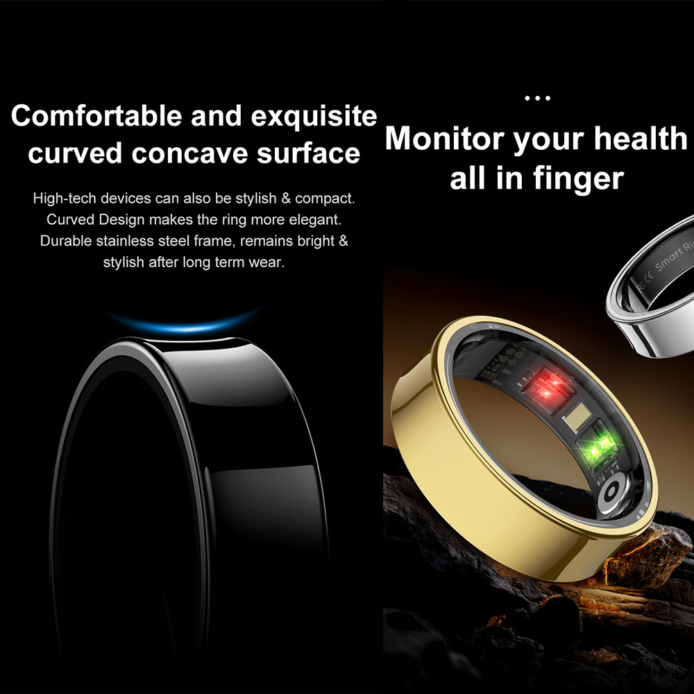 R09 Stainless Steel Smart Ring - đánh giá và giá Temperature Ring Skin