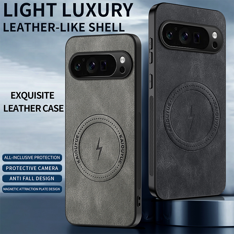 Luxury Magnetic Leather Case F - đánh giá và giá Google Pixel 8A