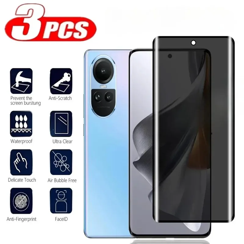 3Pcs 3D Screen Protector Priva - đánh giá và giá Oppo Reno 12