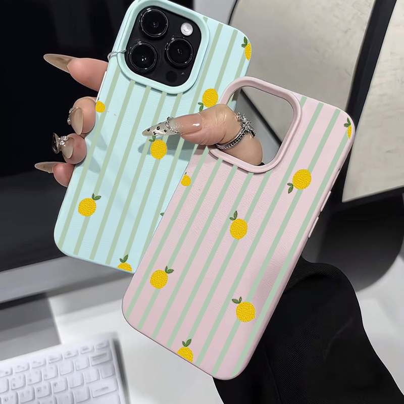 Shockproof Cute Lemon Pattern  - đánh giá và giá Apple Iphone 15 Pro Max