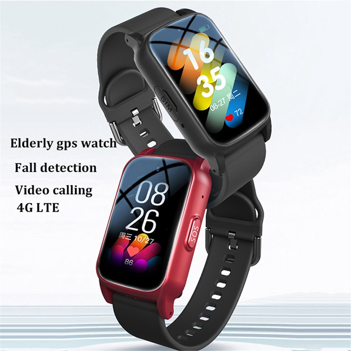 4G Elderly Smart Watch with GP - đánh giá và giá Fall Detection Watch