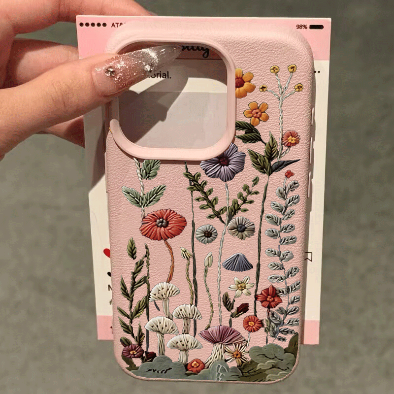 Embossed Floral Painted Phone  - đánh giá và giá Xiaomi Redmi Note 14