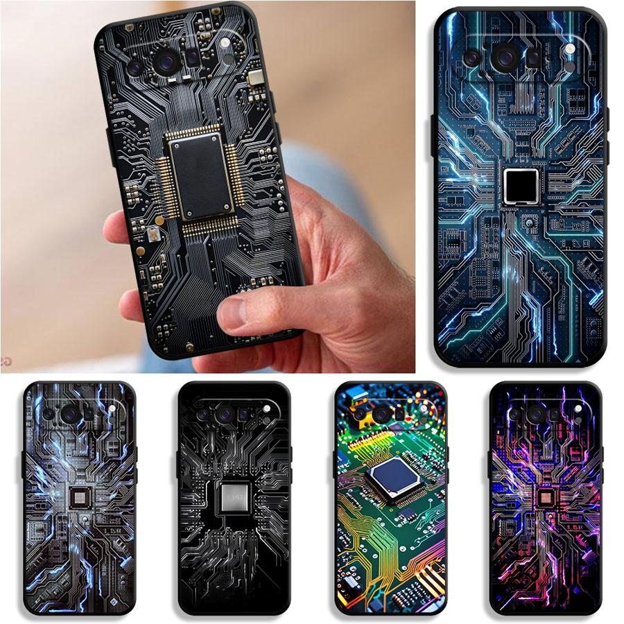 Retro Circuit Board Funda Phon - đánh giá và giá Google Pixel 8A
