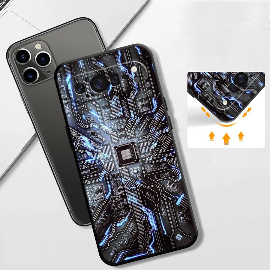 Retro Circuit Board Funda Phon - đánh giá và giá Google Pixel 8A