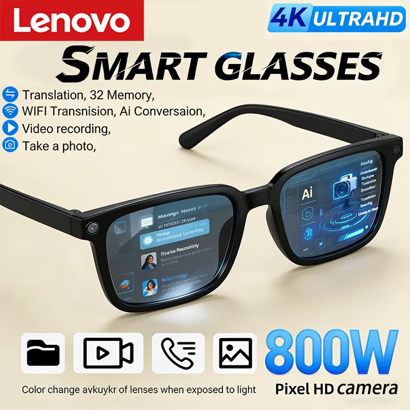 Lenovo AI Smart Glasses 8K HD  - đánh giá và giá Smart Glasses Lens